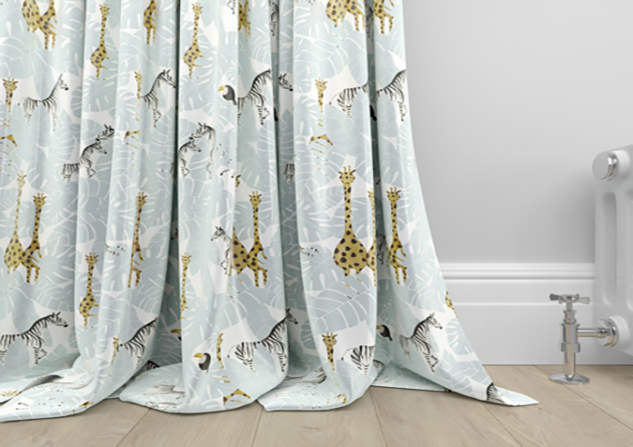 Wild Thing, Powder Blue - Made to Measure Curtains - Image 6